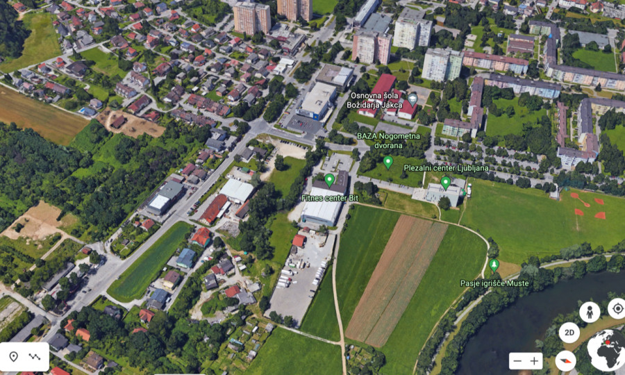 zazidljivo zemljišče v Ljubljani